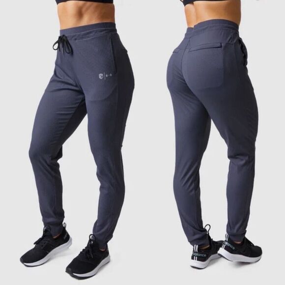 Born Primitive x Barbella Ribbed ‘Recovery Joggers’ in Steel Gray Size Small - Picture 1 of 9